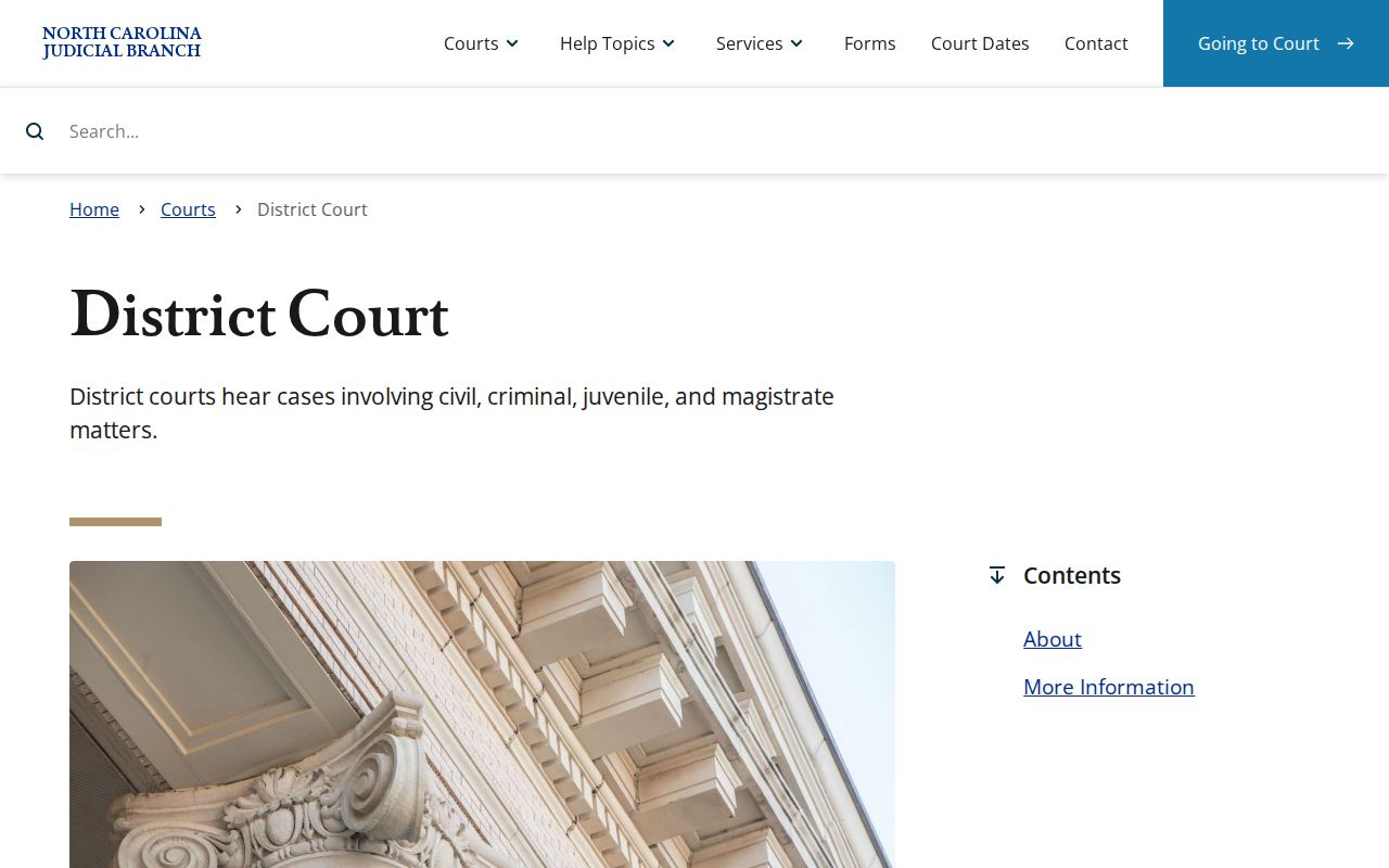 Chowan criminal docket District Court overview